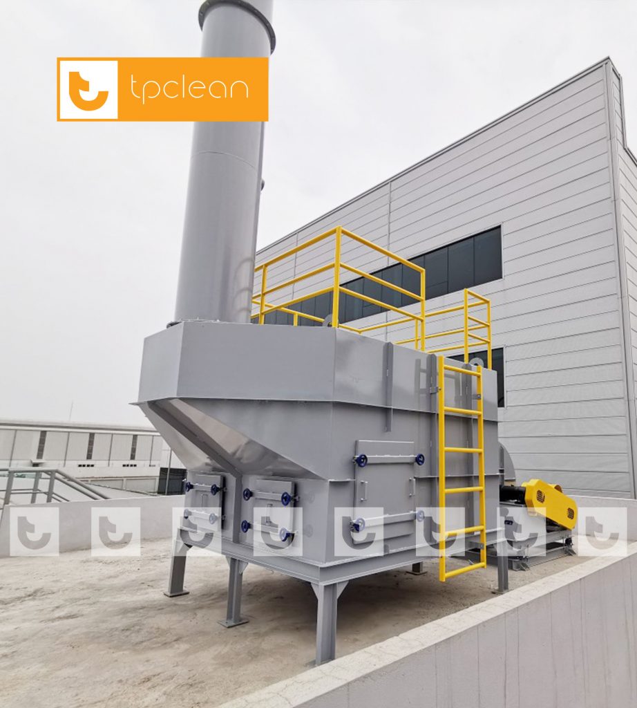 Tháp hấp phụ khí thải - Quạt Hút Lọc Bụi Thuận Phong - Công Ty TNHH SX Thiết Bị Công Nghiệp Thuận Phong